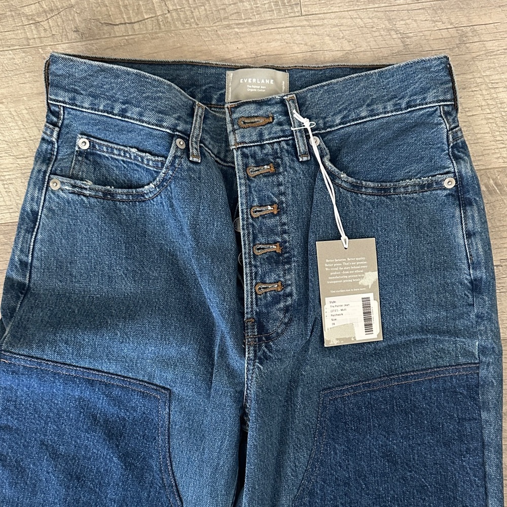 Everlane Patchwork Painter Jean NWT - image 4